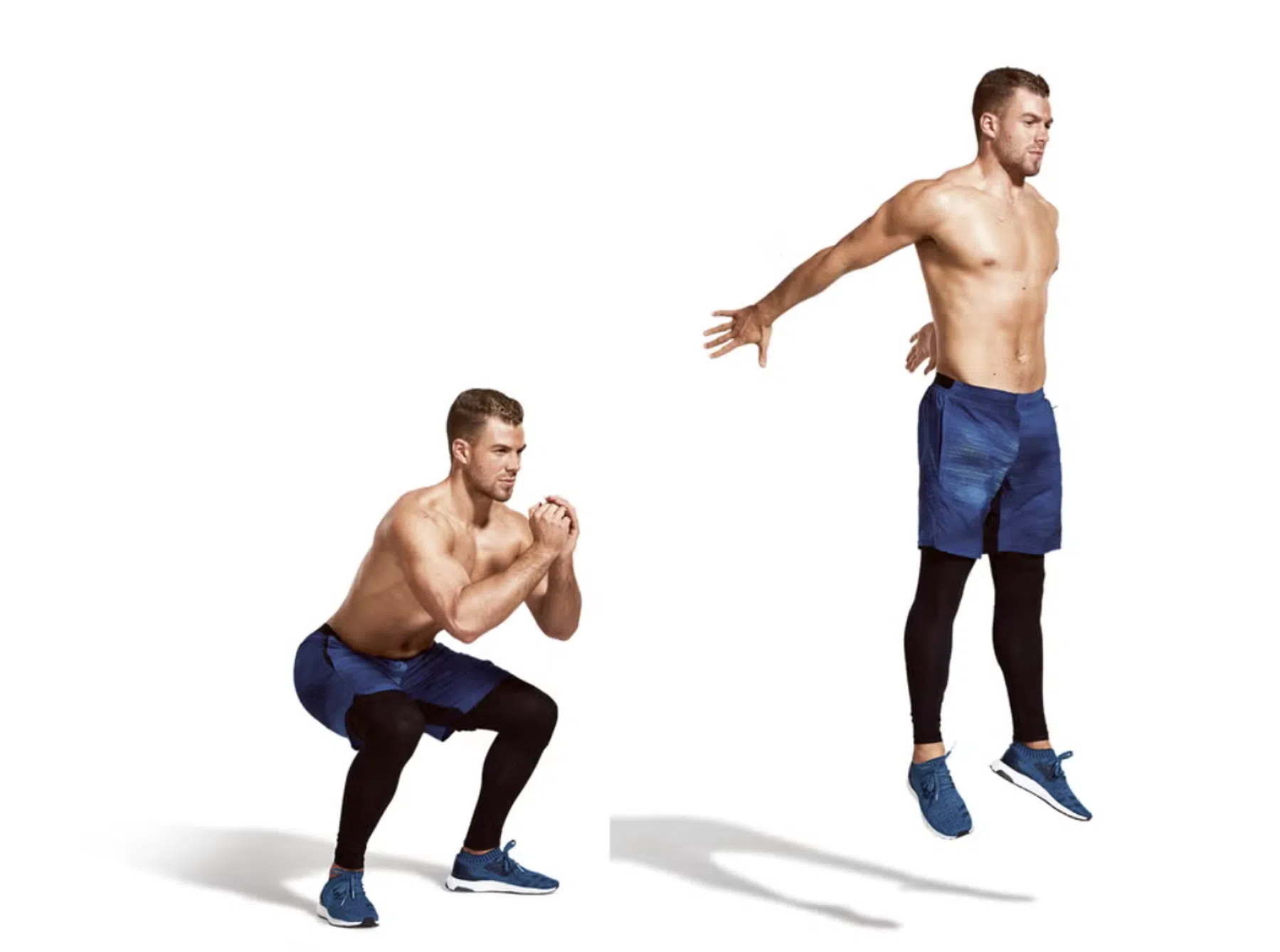 Squat jumps x 1